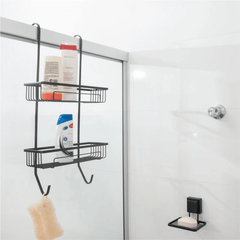 Saboneteira de Parede com Ventosa 12 cm Preto Fosco Fácil Instalação