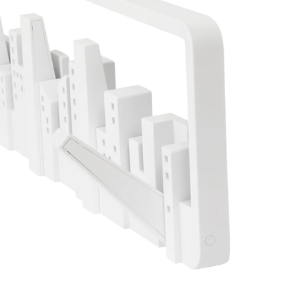 Skyline Cabideiro de Parede Cidade Branco com 5 Ganchos Umbra - 55 cm