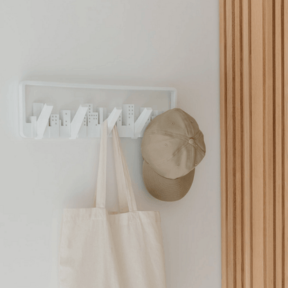 Skyline Cabideiro de Parede Cidade Branco com 5 Ganchos Umbra - 55 cm