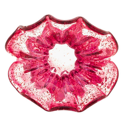 Vaso Murano Trouxinha de Vidro Italy Rosa 14cm