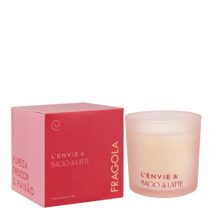 Vela Aromática Perfumada Fragola Bacio Di Latte 170G L'envie